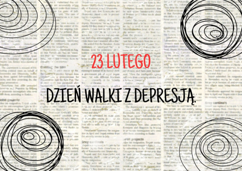 Gazetka "Dzień Walki z Depresją".