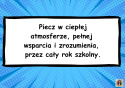 Gazetka "Przepis na udany rok szkolny".