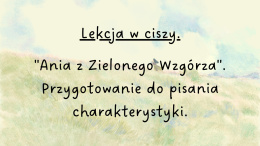 Lekcja w ciszy - 