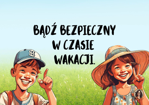 Gazetka "Bezpieczne wakacje".